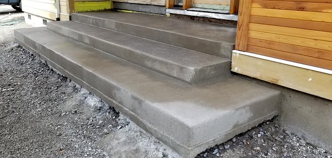 New concrete steps for residential home in indianapolis